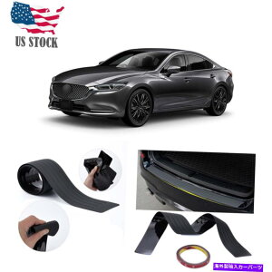 Cover Rear Trunk }c_6 1970-2020Ԃ̃hAVveN^[op[K[hgJo[ubN For Mazda 6 1970-2020 Car Door Sill Bumper Guard Protector Trim Cover Black