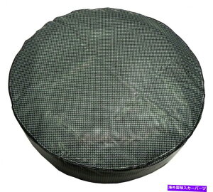 Cover Rear Trunk 1964N1981NGM̃gNQbWRp[ggJo[ANA璹iq14" XyA^CSpair 1964-81 GM Trunk Luggage Compartment Spare Spair Tire Cover Aqua Houndstooth 14"
