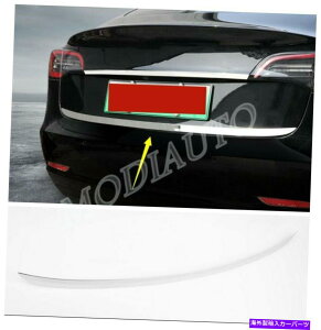Cover Rear Trunk eXf3X`[AgNe[Q[ghÂӂJo[gXgbv̂߂2017N2021N 2017-2021 For Tesla Model 3 steel Rear Trunk Tailgate Door Lid Cover Trim Strip
