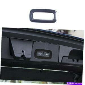Cover Rear Trunk 1X㕔hAgNXCb`Jo[gtBbĝ߂̃{{XC60 2018N2021NubN`^ 1X Rear Door Trunk Switch Cover Trim Fit For Volvo XC60 2018-2021 Black Titanium