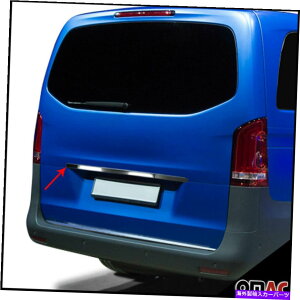 Cover Rear Trunk �����Z�f�X���g���XW447 2016�N����2021�N�_�[�N�N���[���g�����N���b�h�̃O���u�n���h���J�o�[�| For Mercedes Metris W447 2016-2021 Dark Chrome Trunk Lid Grab Handle Cover Steel �y���s�A���i�z