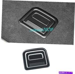 Cover Rear Trunk XeXJ[{t@Co[AgNnht[Jo[ĝ߂ɃAEfBQ7 2016N2019N Stainless Carbon Fiber Rear Trunk Handle Frame Cover Trim For Audi Q7 2016-2019