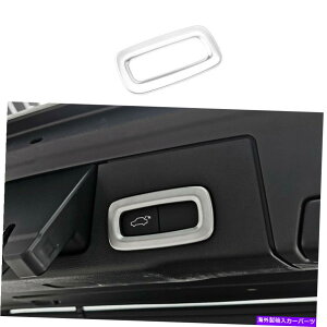 Cover Rear Trunk hAgNXCb`Jo[gtBbĝ߂̃{{XC60 2018N2021NABS}bgVo[ Rear Door Trunk Switch Cover Trim Fit For Volvo XC60 2018-2021 ABS Matte Silver