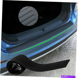 Cover Rear Trunk 35" Ԃ̃e[gNVv[gop[K[hveN^[o[gpbhJo[ 35" Car Tail Trunk Sill Plate Bumper Guard Protector Rubber Trim Pad Cover black