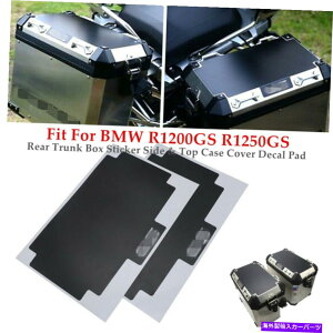 Cover Rear Trunk BMW R1200GS R1250GS�Z�b�g�p�̃��A�g�����N�{�b�N�X�X�e�b�J�[�T�C�h���g�b�v�P�[�X�J�o�[�f�J�[���p�b�h Rear Trunk Box Sticker Side&Top Case Cover Decal Pad For BMW R1200GS R1250GS Set �y���s�A���i