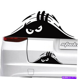 Cover Rear Trunk 2 *オートSUVリアウインドシールド/トランクインテリアおかしいブラック怒ってチラッと覗くモンスターステッカー 2*Auto SUV Rear Windshield/Trunk Decor Funny Black Angry Peeking Monster Sticker