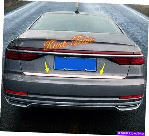 Cover Rear Trunk AEfBA8 2019pXeXÃhAAgNbhe[XgCv`Jo[g Stainless Rear Door Trunk Lid Tail Stripe Molding Cover Trim For Audi A8 2019