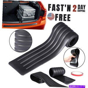 Cover Rear Trunk �u���b�N���A�o���p�[���o�[�p�b�h�L�b�g�K�[�h�V���v���[�g�g�����N�v���e�N�^�[�g�����J�o�[ Black Rear Bumper Rubber Pad Kit Guard Sill Plate Trunk Protector Trim Cover �y���s�A���i�z