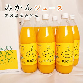 みかんジュース 1000ml 6本 12本 ギフト 愛媛県産果実使用【贅沢な果汁100％】送料無料