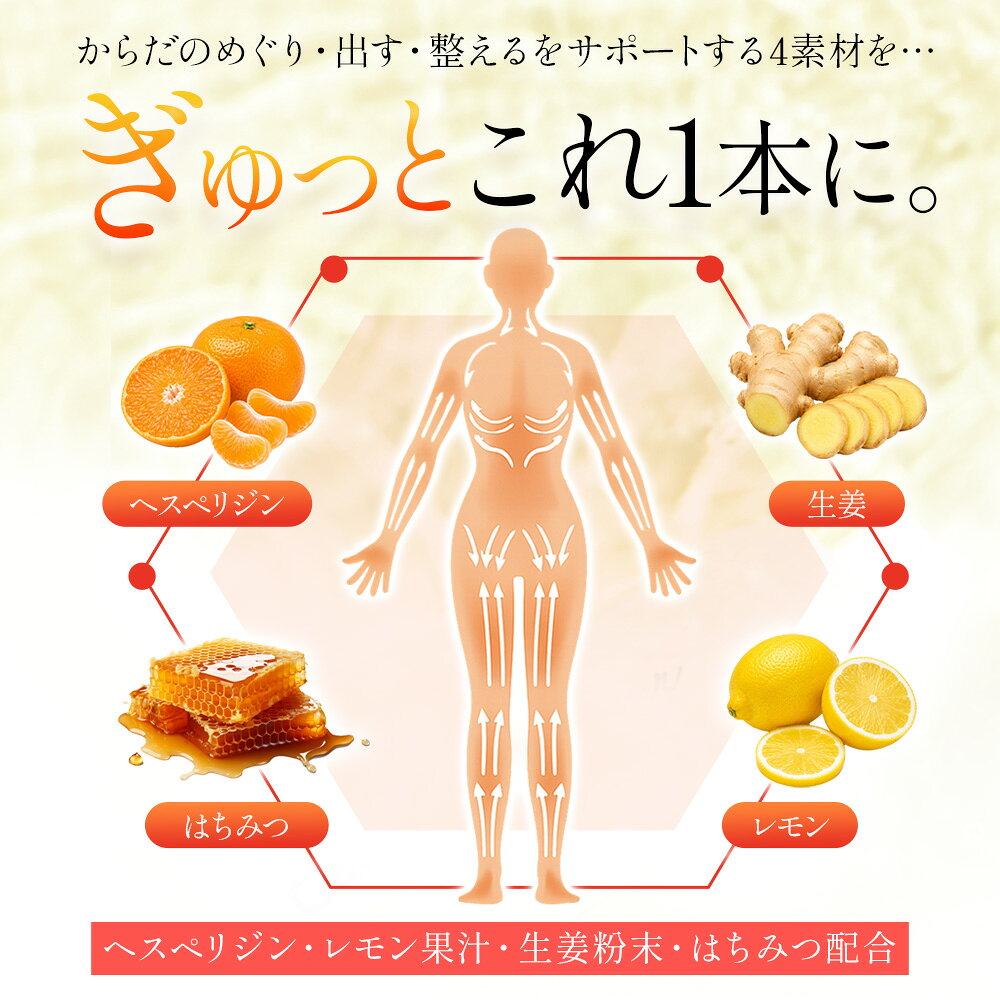 まいにちめぐりゼリー30包しょうがゆずはちみつヘスペリジン配合個包装ゼリーサプリ巡りケア女性朝夕方すっきり誠輝堂【送料無料】