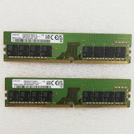【中古】SAMSUNG デスクトップパソコン用メモリー PC4-3200AA DDR4-25600 16GB 2枚セット 計32GB 動作品 …