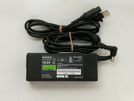 【中古】SONY VAIO 純正 AC ADAPTER 19.5V~3.9A VGP-AC19V33 コネクタ外径約6.5mm 内径約4.3mm センターピンあり