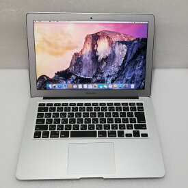 【中古】シルバー MacBook Air 13インチ、Early 2015 A1466 lntel Core i7-5650u 2.2GHz 8GB SSD256GB lntel HD Graphics 6000 1536MB搭載 1440×900 【レビュー記入で保証期間を3ヶ月に延長します。必ず商品到着後1ヶ月保証の期間中にレビューをお願いします】