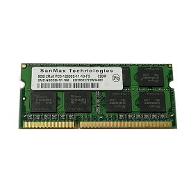 【中古】SanMaxノートパソコン用メモリー PC3-12800S DDR3-1600 8GB 204pin 動作品 互換増設メモリ