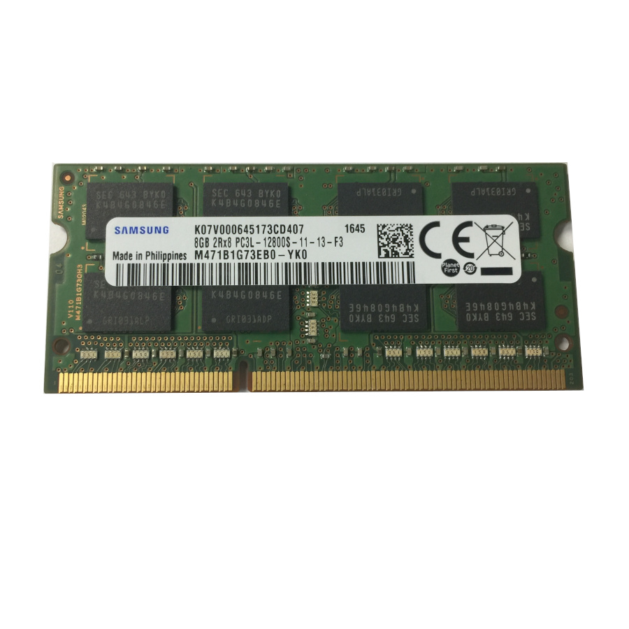 外観綺麗 数量限定 SAMSUNGノートパソコン用低電圧メモリー PC3L-12800S DDR3L-1600 8GB 電圧1.35V1.5V 204pin 好きに 両対応 何でも揃う SO-DIMM 互換増設メモリ 動作品