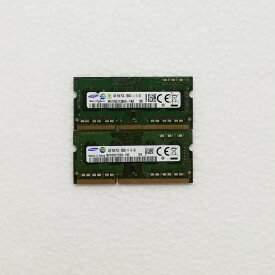 【中古】SAMSUNG ノートパソコン用メモリー PC3L-12800S DDR3L-1600 4GB 2枚セット 計8GB 204pin 動作品 互換増設メモリ