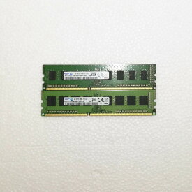 【中古】外観綺麗SAMSUNGデスクトップパソコン用メモリー PC3-12800U DDR3-1600 4GB 240pin 2枚セット 計8GB動作品 互換増設メモリ