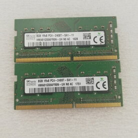 【中古】SKhynixノートパソコン用メモリー PC4-2400T DDR4-19200 8GB 2枚セット 計16GB 動作品 互換増設メモリ