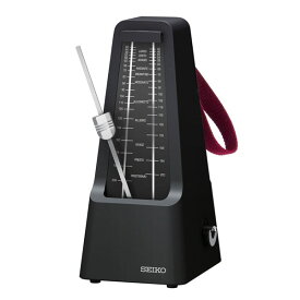 【10%Off】 メトロノーム　SEIKO　セイコー　振り子メトロノーム　持ち手つき　SPM400B　ブラック メトロノーム