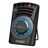 【40%Off】 メトロノーム　SEIKO　セイコー　クォーツメトロノーム　SQ60B　ダイヤル式　機械式の音を再…