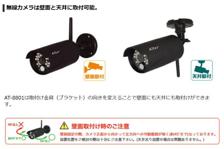 楽天市場】キャロットシステムズ オルタプラス ハイビジョン無線カメラ 