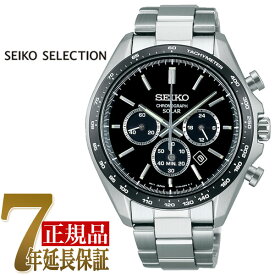【10%OFFクーポン 6/1 0:00～6/2 9:59】セイコー SEIKO SEIKO SELECTION メンズ メンズ 腕時計 ブラック SBPY167