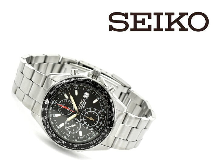 楽天市場】SEIKO セイコー 逆輸入 メンズ パイロット クロノグラフ 