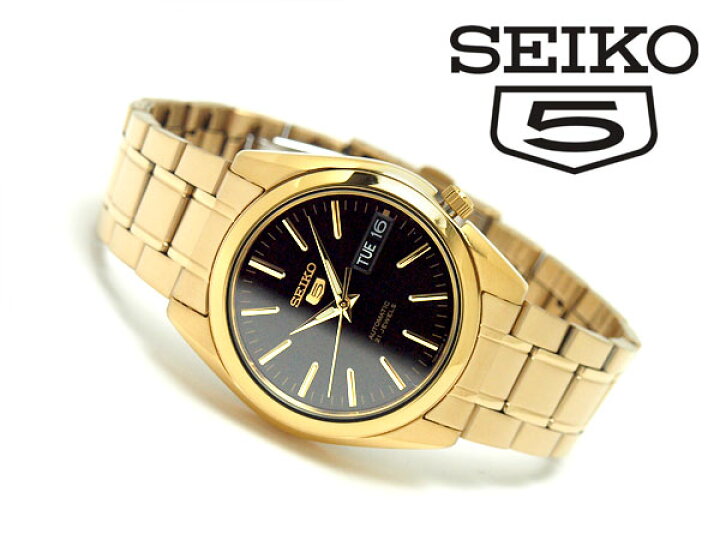 楽天市場】【逆輸入SEIKO5】 セイコー5 メンズ自動巻き腕時計 ブラック 