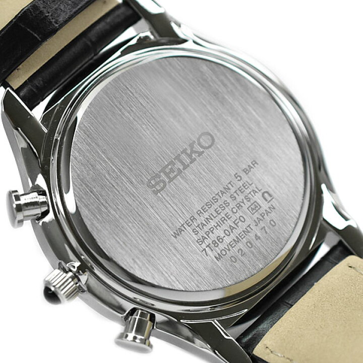 楽天市場】SEIKO 逆輸入セイコー メンズ クオーツ 腕時計 ブラック 
