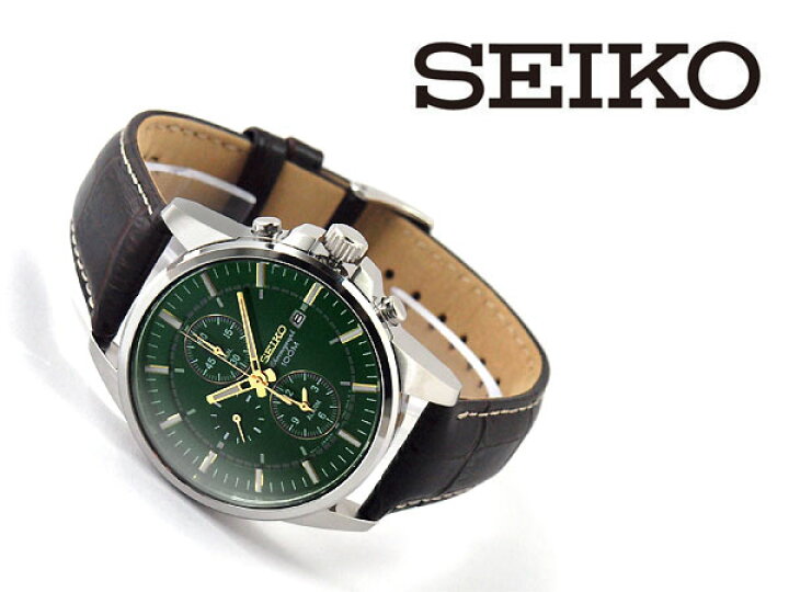 楽天市場】【逆輸入 SEIKO】セイコー クォーツ クロノグラフ アラーム 