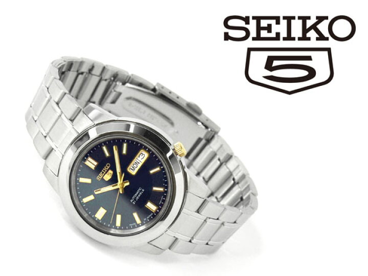 楽天市場】【逆輸入SEIKO5】セイコー5 メンズ自動巻き腕時計 ネイビー 
