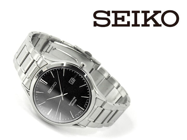 楽天市場】【逆輸入 SEIKO】セイコー クォーツ メンズ 腕時計 ブラック ステンレスベルト SGEG95P1 : セイコー時計専門店 スリーエス