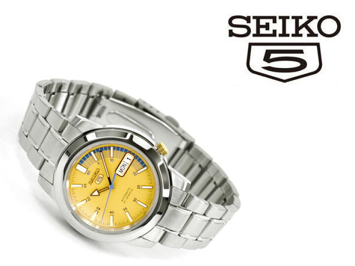楽天市場】【逆輸入 SEIKO5】自動巻き機械式 メンズ 腕時計 イエロー 