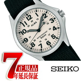 【SEIKO ALBA】セイコー アルバ クオーツ クォーツ メンズ 腕時計 アイボリー AQPK401