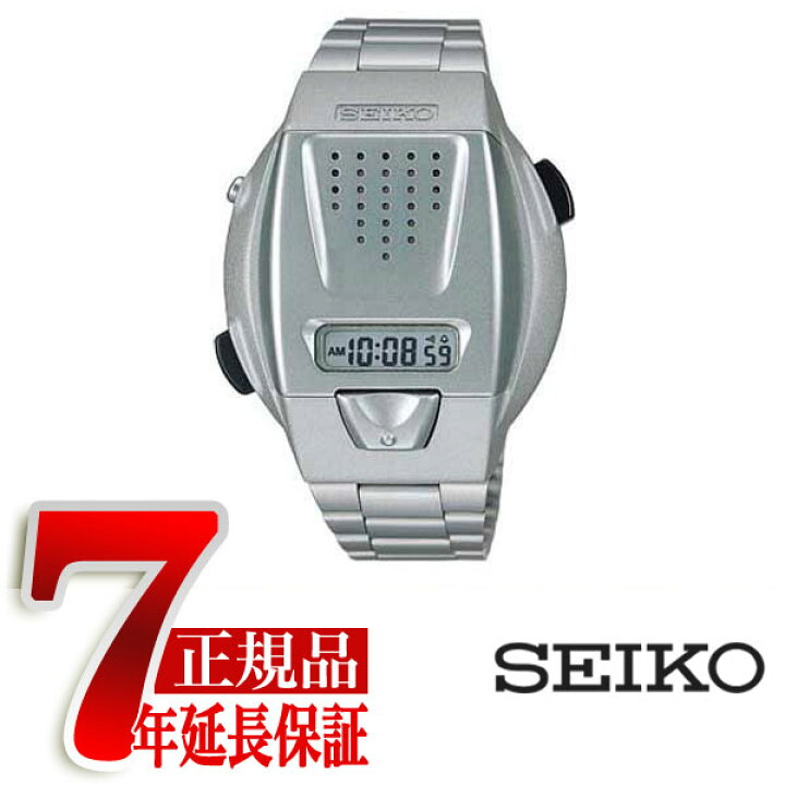 楽天市場】【正規品】セイコー SEIKO 音声デジタルウォッチ シルバー 