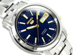 【10%OFFクーポン 4/18 0:00～4/21 9:59】【逆輸入SEIKO5】セイコー5 メンズ自動巻き腕時計 ネイビーダイアル ゴールドコンビステンレスベルト SNKL79K1