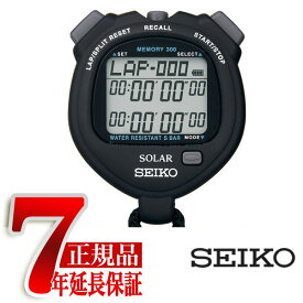 【10%OFFクーポン 4/18 0:00～4/21 9:59】セイコー ストップウォッチ SEIKO STOP WATCH ソーラーブラック SVAJ001