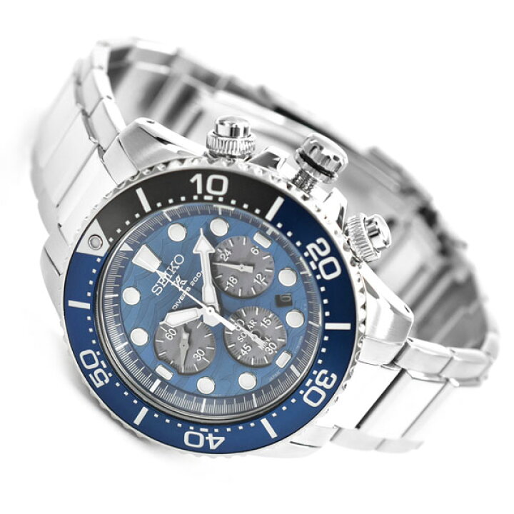 楽天市場】SEIKO 逆輸入セイコー メンズ ソーラー 腕時計 ブルー 