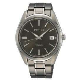 【10%OFFクーポン 4/18 0:00～4/21 9:59】SEIKO 逆輸入セイコー メンズ クォーツ 腕時計 グレー チタン製 SUR375P1