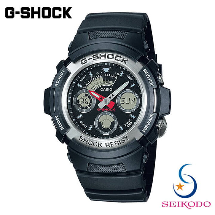 楽天市場】G-SHOCK ジーショック CASIO カシオ 腕時計 AW-590-1AJF 