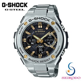 カシオ CASIO ジーショック G-SHOCK G-STEEL Gスチール 電波ソーラー GST-W110D-1A9JF メンズ 腕時計