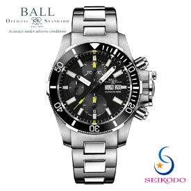 【最大60回無金利ローン可能！】 ボールウォッチ BALL WATCH エンジニア ハイドロカーボン Engineer Hydrocarbon サブマリン ウォーフェア クロノグラフ セラミック SUBMARINE WARFARE CHRONOGRAPH CERAMIC DC2236A-SJ-BK ブラック文字盤 メンズ 自動巻き 腕時計 正規品