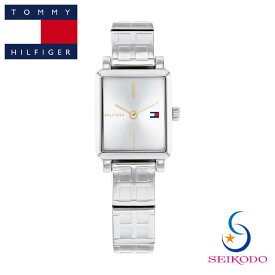 【正規品】TOMMY HILFIGER トミー・ヒルフィガー TEA SQUARE 1782327 腕時計 クオーツ メタルブレス シルバー文字盤 レディース 腕時計 プレゼント
