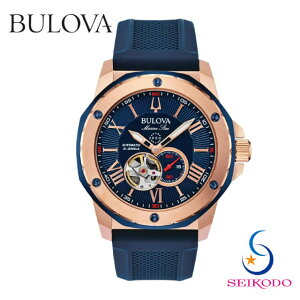 BULOVA �u���[�o MarineStar �}�����X�^�[ 98A227 �����Y �@�B�� �I�[�v���n�[�g �r���v �V���v�� �v���[���g ���蕨 �M�t�g