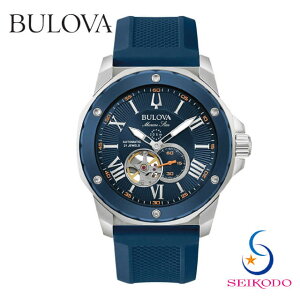 BULOVA �u���[�o MarineStar �}�����X�^�[ 98A303 �����Y �@�B�� �I�[�v���n�[�g �r���v �V���v�� �v���[���g ���蕨 �M�t�g
