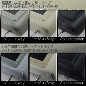 ヘッドレストモニター7インチ左右セット800×480pixWVGALCD高画質LED液晶液晶モニターLEDバックライトモケットベージュオート電源セーブ機能ヘッドレストカーモニターリアモニター汎用送料無料CARHM7MBESET2