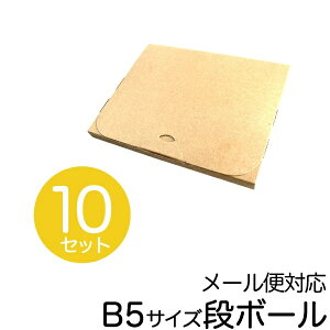 【10枚セット】【日本製】メール便対応! ダンボール B5対応 265×210×20 段ボール 箱 宅配 郵便 クリックポスト 対応 厚さ2cm B5サイズ 薄型 ダンボール箱 段ボール箱 送料無料 HAC02B5MSET10