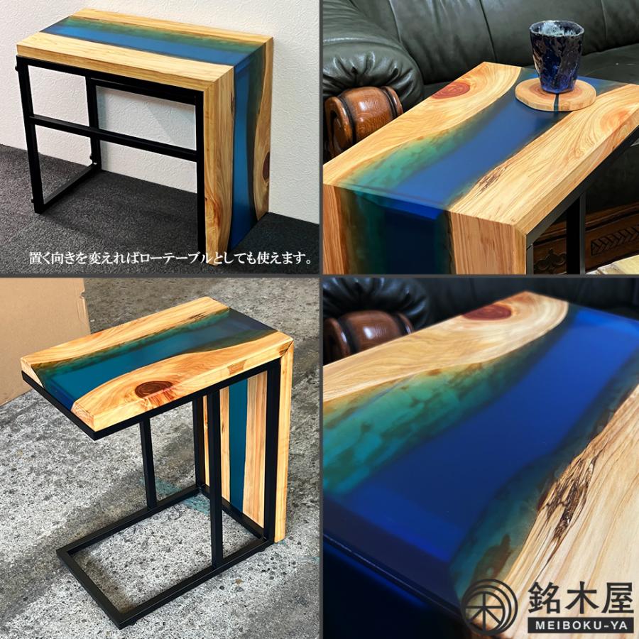 楽天市場】無垢板 ひのき 檜 天然木 サイドテーブル ソファーテーブル