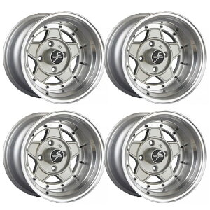 【ポイント10倍】 復刻版 フォーカス レーシングファイブ 4本セット 14インチ 9.0J -25 1490 114-4H シルバー 旧車 軽自動車 ツライチ 深リム 軽トラ FOCUS5-25490KSSET4