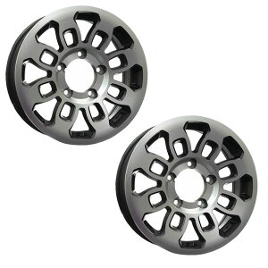 【ポイント10倍】 MBRO MUD THUNDER マッドサンダー 2本セット 16インチ 5.5J +20 1655 139-5H マットブラック/ポリッシュ 旧車 軽自動車 ツライチ 深リム 軽トラ MBRO-MUD20655TMBPSET2